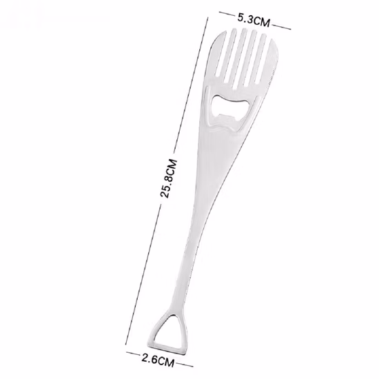 Pasta Fork Stainless Steel Noodles Pasta Server Bottle Opener Cooking Tool Kitchen Accessories Esg18803